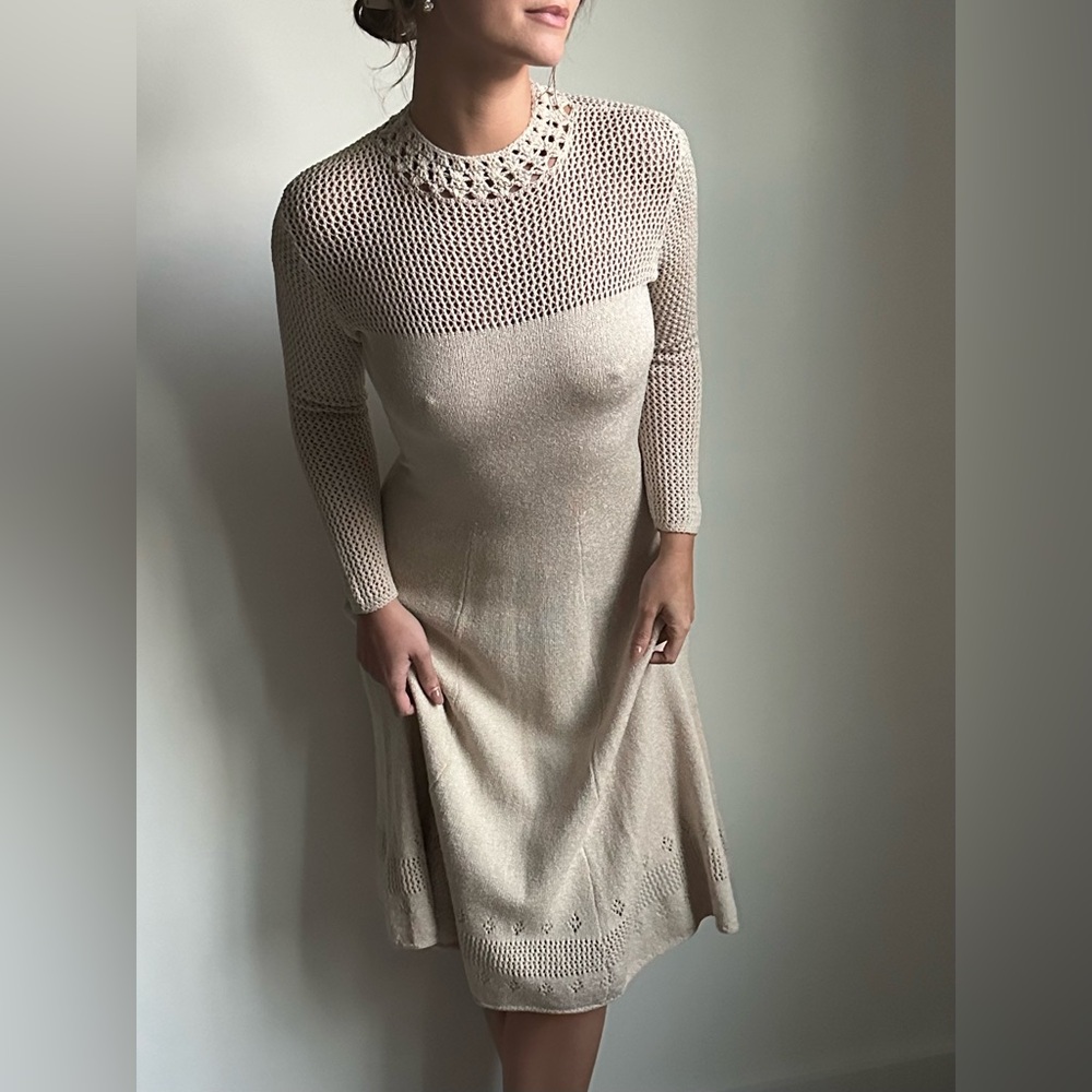 Vintage long sleeve knit dress